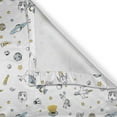 thumbnail image 6 of Ambesonne Spaceship Grommet Curtain, Cosmos Themed Doodle, 50" x 54", Pale Blue Grey Black, 6 of 6