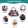 thumbnail image 3 of Small Cooler Bag Lunch Bag Portable Meal Bag Work Meal Bag Outdoor Meal Bag Travel Meal Bag Picnic Meal Bag Going Out Meal Bag Super Cool Cherry Trees, 3 of 6