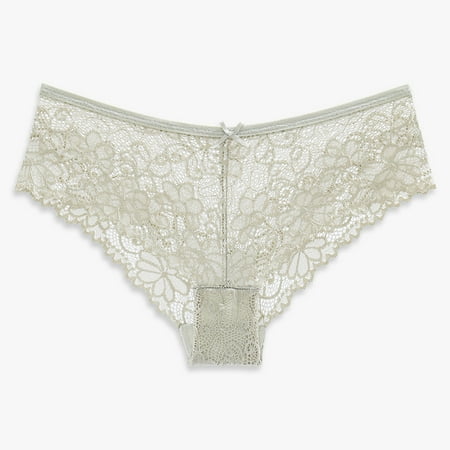 

DENGDENG Womens Underwear Seamless Thong Sexy Thongs for Women High Waisted Lace Panties