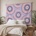 thumbnail image 3 of Pink Purple Geometric Large Tapestry for Bedroom Wall Hanging Tapestry,Ethnic Indian Modern Abstract Art Ceiling Backdrop Tapestries Poster Blanket Wall Decor for Teens Room Living Room 86" x 104", 3 of 8