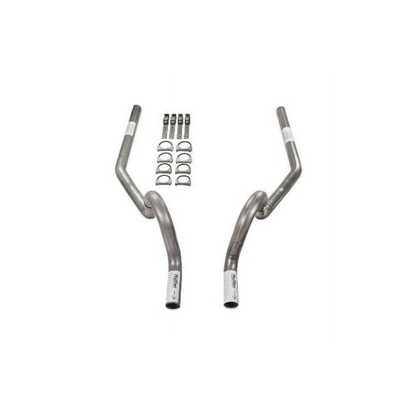 64-72 GM A Body Car 2.5" Dual Exhaust Kit No Muffler Rear Exit No Tip