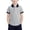 Gray, variant on Kids Summer Clothes Short Sleeve Collared Blouse Back to School Tees Casual Color Block Shirt School Uniform for Girls Boys Age 2-15 Years