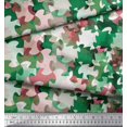 thumbnail image 2 of Soimoi Rayon Fabric Two Tone Camouflage Print Sewing Fabric Yard 42 Inch Wide, 2 of 3