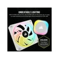 thumbnail image 5 of CORSAIR iCUE LINK H150i LCD Liquid CPU Cooler - QX120 RGB Fans - White - 360mm Radiator - Fits Intel LGA 1851,1700 /AMD AM5 - iCUE LINK System Hub Included, 5 of 10