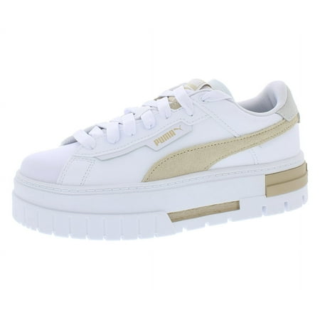 Puma Mayze Crashed Womens Shoes Size 8, Color: Puma White/Granola
