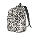 thumbnail image 2 of Balery Heart Leopard Vintage Canvas Backpack for Men and Women - Large Capacity, Durable Travel Laptop Bag for School, Work, Hiking, and Outdoor Activities, 2 of 7