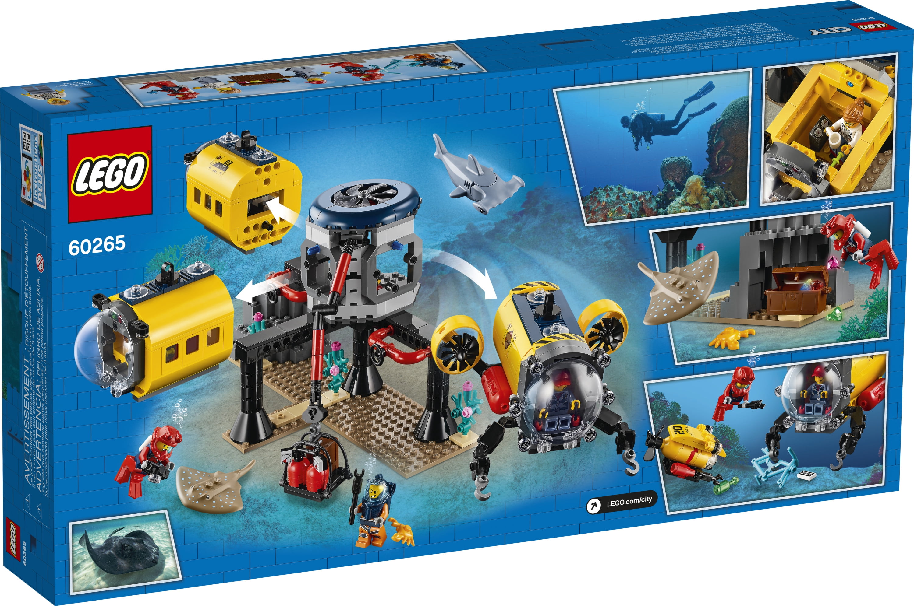 Free Shipping LEGO City 60265 Ocean Exploration Base 497 Pieces NEW