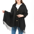 thumbnail image 6 of Alpine Swiss Womens Shawl Evening Wrap Pashmina Large Scarf Fringe Cape Poncho, 6 of 7