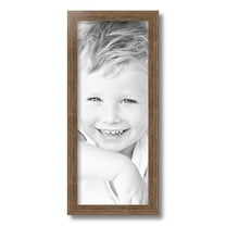 ArtToFrames 8x20 Inch Brown Picture Frame, This Brown Wood Poster Frame is Great for Your Art or Photos, Comes with Regular Glass (4717)