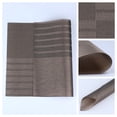thumbnail image 2 of REGALWOVEN Set of 6 Placemats for Kitchen Dining Table Decor Heat Heat-resistant Table Placemats Wipeable Table Mat Sand Black 18*12in, 2 of 7