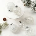 thumbnail image 5 of EGYMEN 6PC Transparent Painted Christmas Balls Set, 6-Piece Christmas Ornament Collection, Festive Tree Decorations for Holiday Cheer, Colorful Glass Baubles for Christmas Tree, 5 of 7