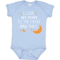 thumbnail image 3 of Inktastic I Love My Pops to the Moon and Back Boys or Girls Baby Bodysuit, 3 of 5