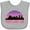 AC-Heather Grey, variant on Inktastic Portland Oregon Retro Sunset Skyline Girls Baby Bib