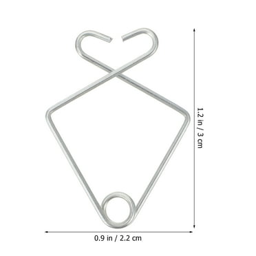 Stri 50pcs Steel Ceiling Hooks Drop Ceiling Hanger Hooks Ceiling Tile Hooks for Office Home