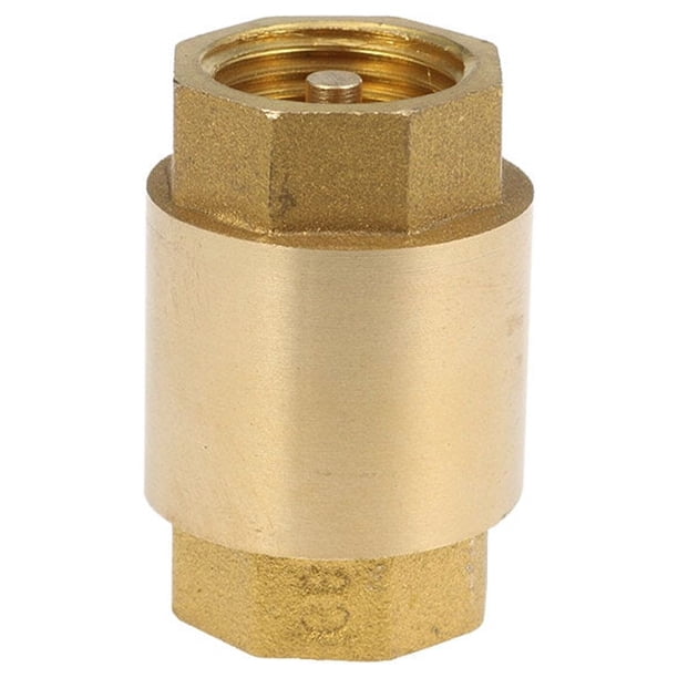 Colocación de cobre amarillo del acoplador de la válvula antirretorno de retroceso en línea durable para combustible aire agua agua gas aceite dorado