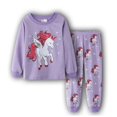 thumbnail image 1 of Conjunto de pijamas para niños y bebés, ropa de dormir de otoño, camisetas de manga larga y pantalones, novedad, 2 unidades, 1 of 2