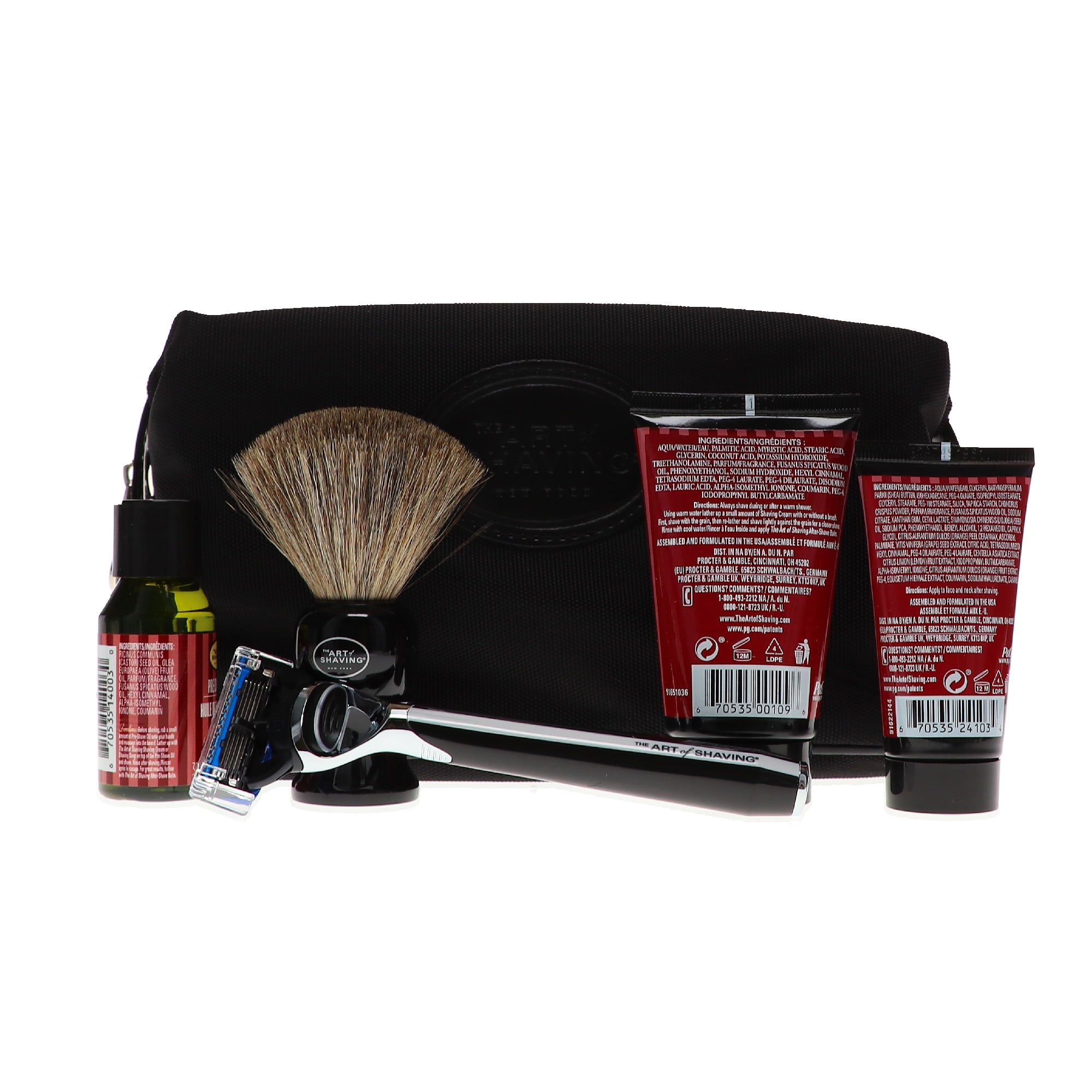 the art of shaving travel kit with morris park razor