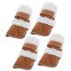 thumbnail image 2 of GOOHOCHY 2 pares de zapatos antideslizantes para mascotas Botas cálidas para perros Botas protectoras para patas al aire libre para cachorros, 2 of 8