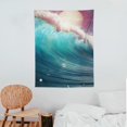 thumbnail image 3 of ONETECH  White Ocean Ocean Tapestry,Surfing Azure Landscape Wave Large Wall Hanging  Tablecloths Tapestry Bedroom Room Living Room Dorm 30 x 40 Inches, 3 of 7