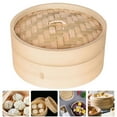 thumbnail image 5 of WSTEER 1 Set of Household Bamboo Steamer Kitchen Bun Steamer Bamboo Steamer Basket Kitchen Steamer, 5 of 5