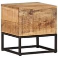 thumbnail image 6 of vidaXL Modern Rough Mango Wood and Natural Finish End Table, Brown, 6 of 8