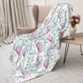 thumbnail image 3 of Sikiie Rabbit Back View Cozy Flannel Fleece Throw Blanket: Lightweight & Thick for All Seasons - Perfect for Women, Men, & Kids"60"x50", 3 of 6