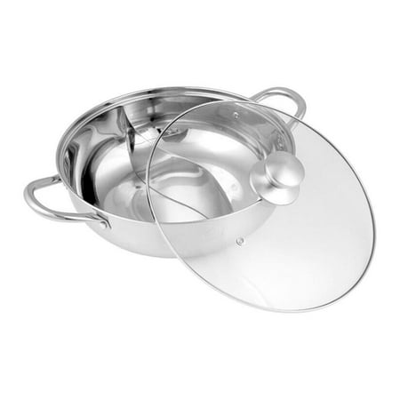 

Stainless Steel Hot Pot Round Cookware Induction Pot Cooker with Divider