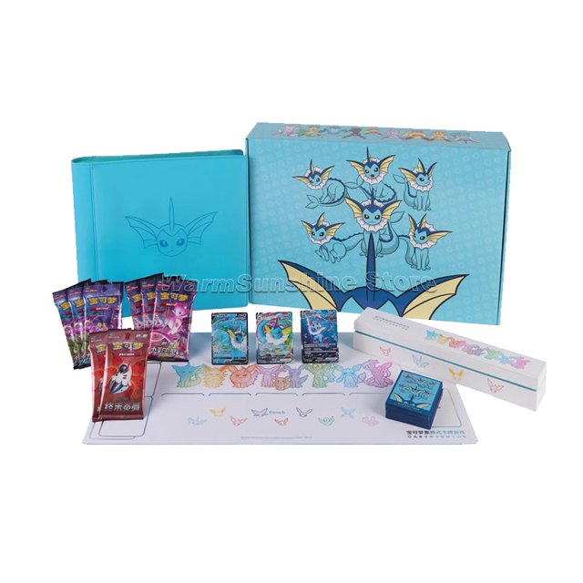 Card Eevee Advanced Gift Box Thunder Eevee Fire Évoli Water Evoli Nine-color Convergence Original Packs Children Toys