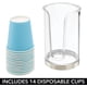 thumbnail image 2 of Dispensador de vaso de papel desechable compacto pequeño de plástico, vaso de enjuague bucal, estante de almacenamiento de tocador de baño, tocador, vestidor, transparente, 2 of 5