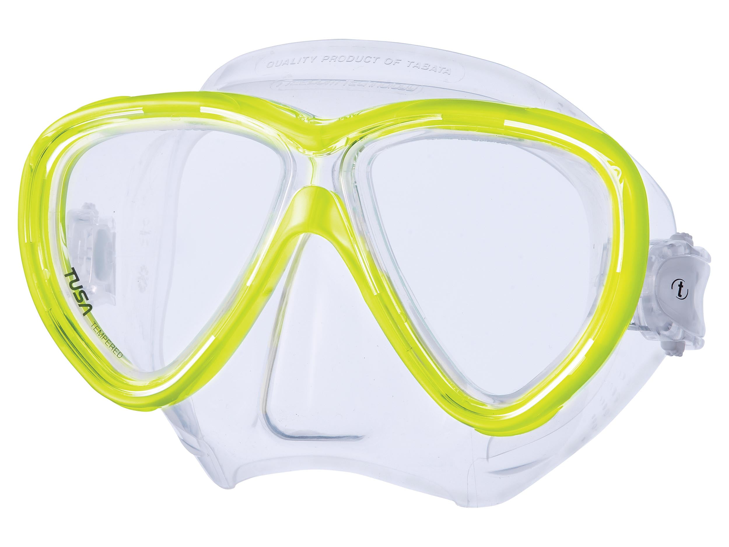 Tusa M211 Freedom One Scuba Diving and Snorkeling Mask Flash Yellow