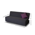 thumbnail image 3 of Sofá Cama Eco Clean M & E MUEBLES Gris Oxford Individual 3 Posiciones, 3 of 5