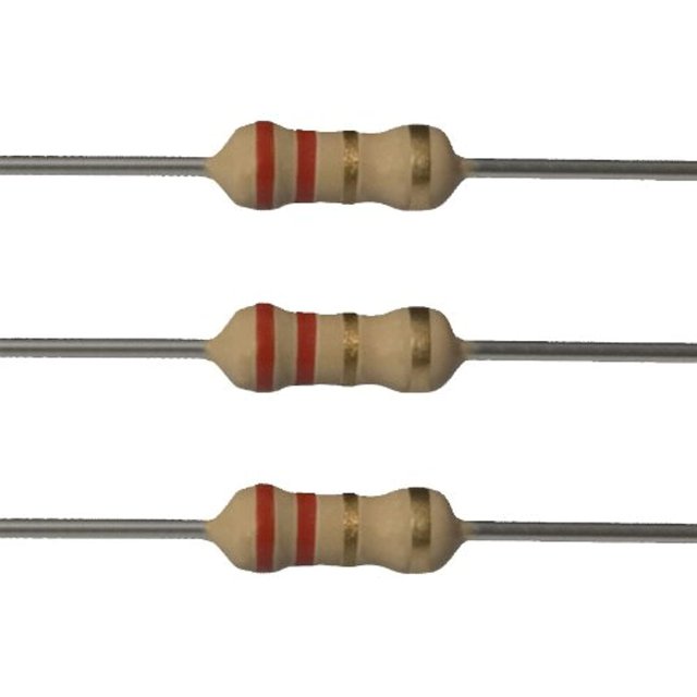 E-Projects 10EP5142R20 Resistencias de 2,2 ohmios 1/4 W 5% (paquete de 10)