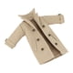 thumbnail image 5 of Figura de acción de hombre a escala 1:12, ropa en miniatura, chaqueta larga de moda, gabardina Caqui, 5 of 9