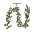 thumbnail image 2 of sruoe Artificial Christmas Garland, Faux Greenery Garland, Christmas Garlands Wreaths Rattan, Rose Vine Garland, Fake Hanging Vines for Home Table Door Stairs Fireplace Outdoor Decoration, 2 of 7