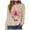 Beige, variant on Valentines Sweatshirt Women Gnomes Shirts Love Heart Sweater Crewneck Long Sleeve Pullover Tops (Hot Pink, XXL)