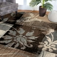 thumbnail image 6 of Superior Pastiche Floral Indoor Area Rug, 8' Round, Beige, 6 of 8