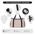 thumbnail image 4 of Fotbe Cartoon Koala Bear Bolsa de Viaje con Estampado, Bolsa de Fin de Semana para Mujer con Compartimento para Zapatos, Bolsa de Gimnasio con Bolsillo Húmedo, 4 of 7