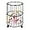 Black, variant on Home Use Laundry Basket with Wheels, Heavy Duty Movable Rolling Laundry Cart,Round Metal Wire Laundry Storage Organizer Cart For Laundry Clothes,Books & Toys  (gold)