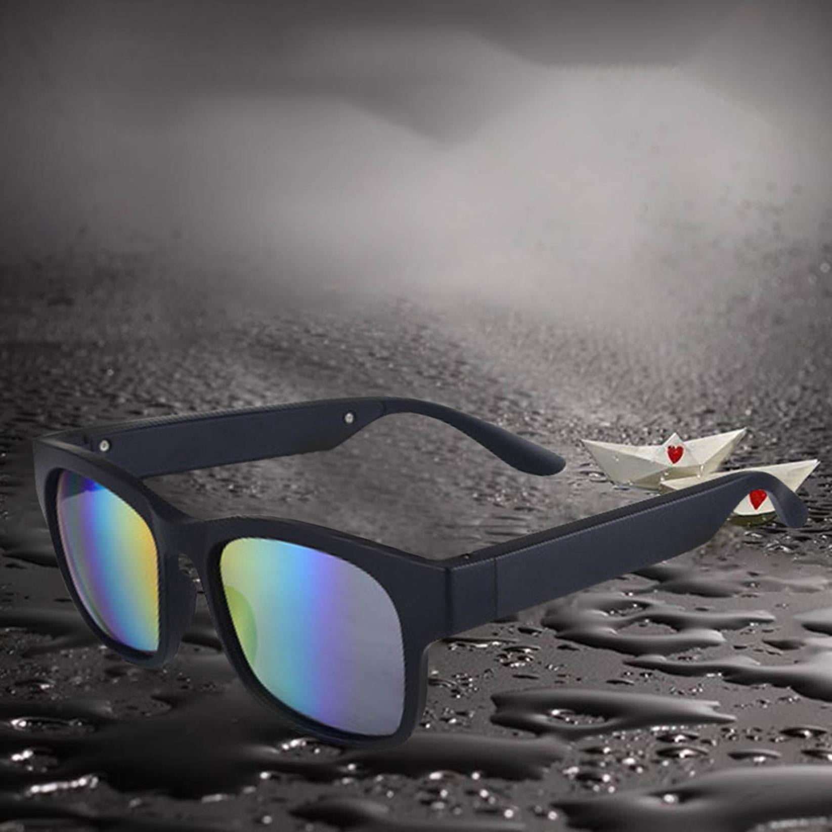 Bluetooth 5.0 Sunglasses for Men & Women, 5H Playtime,Noise Canceling, IP7 Waterproof,HD Calls,Stereo Sound Quality, Used for Running, Driving, Cycling, Hiking, Hunting(Multicolor)