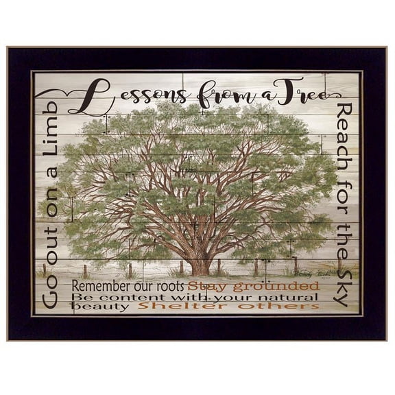 TrendyDecor4U Lessons From A Tree By Cindy Jacobs Framed Print CIN251-712