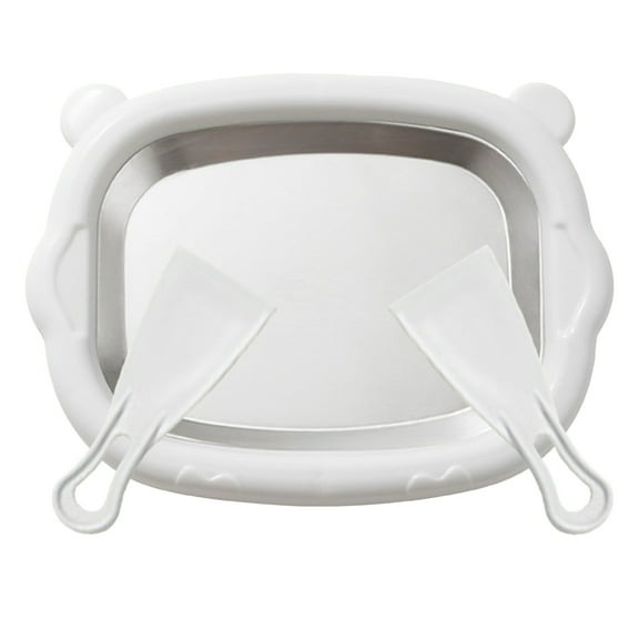 At-Home Rolled Ice Cream Maker Kit, Rolled Ice Cream Machine with 2 Scrapers, DIY Stainless Steel Homemade Iced Tray Ideal for Making Rolled Ice Cream Yogurt Sorbet Soft Serve