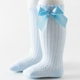 thumbnail image 3 of Avrntaa Toddler Baby Mesh Knee Socks Little Girls Cute Bow Cotton Stockings Breathable Dress Socks, 3 of 3