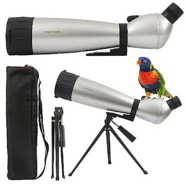 Fetch Falcon 30-90X90 FMC HD Spotting Scopes (Water-Resistance Long Range Spotting) with Metal Tripod and Carry Bag (30-90X90 without Phone Holder)