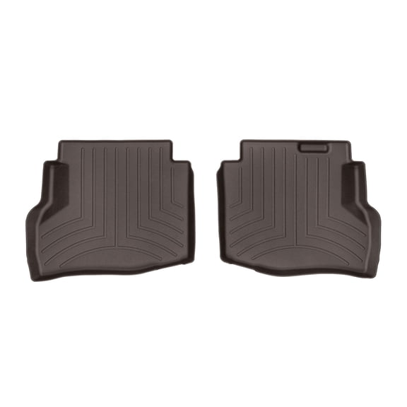 WeatherTech Custom Fit FloorLiners compatible with 2020-2023 Mazda CX-9 - 2nd Row (2-Piece Liner), Cocoa