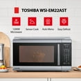 thumbnail image 4 of Toshiba 2.2 cu. ft. 24.4'' Microwave Oven in Stainless Steel, 4 of 16
