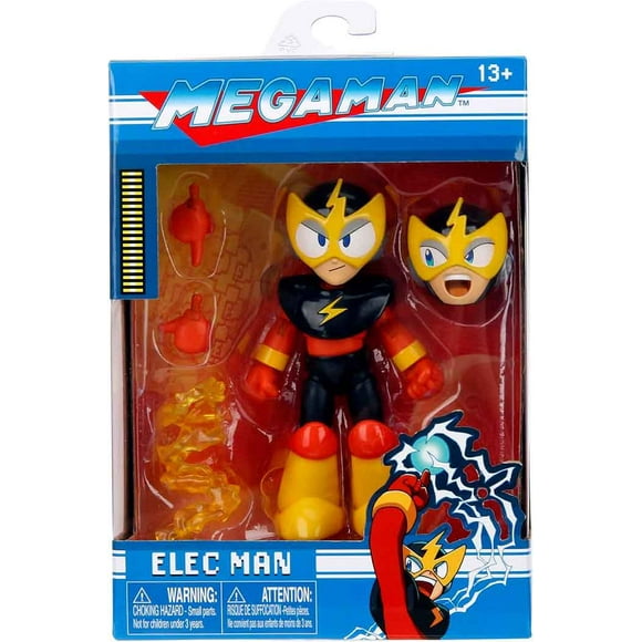 Megaman Figurine Articulée de 4 Pouces Échelle 1/12 Vague 2 - Elec Man