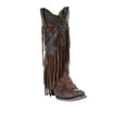thumbnail image 2 of Corral Boots Womens Leopard Fringe Snip Toe Pull On Cowboy  Mid Calf Boots, 2 of 5