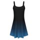 thumbnail image 5 of mfyjkho Vestidos para mujer, Vestido de verano informal con tirantes y estampado degradado para mujer Vestidos festivos s, 5 of 6