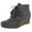 Dark Grey Microfiber, variant on Women's Dakota Wedge Boot Black 11M