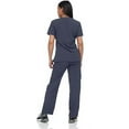 thumbnail image 4 of V Neck Unisex Scrub Set, Top and Pants Lightweight Stretch Fabric for Home Attendant and Nurse Uniform, 4 of 4